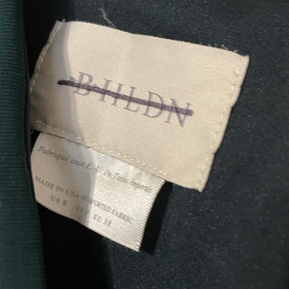 BHLDN Cortine Sleeveless Long Gown Front Slit Dress Forest Green Size 6 NWOT - Picture 9 of 10